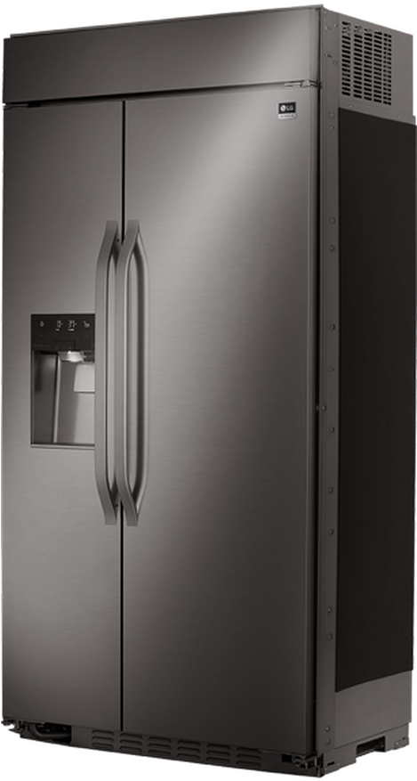 Side By Side Refrigerator Lssb2696bd 42in Lg Discontinued - Refrigerator (468x900), Png Download