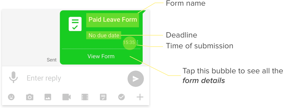 1) Form Bubble Appears In A Chatroom And Shows General - Diagram (1040x392), Png Download