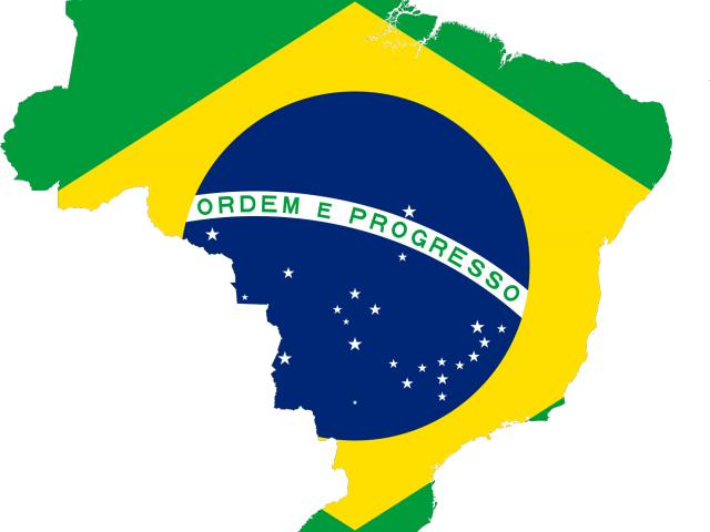 World Map Flag Clipart Png - Flag Of Brazil (640x480), Png Download