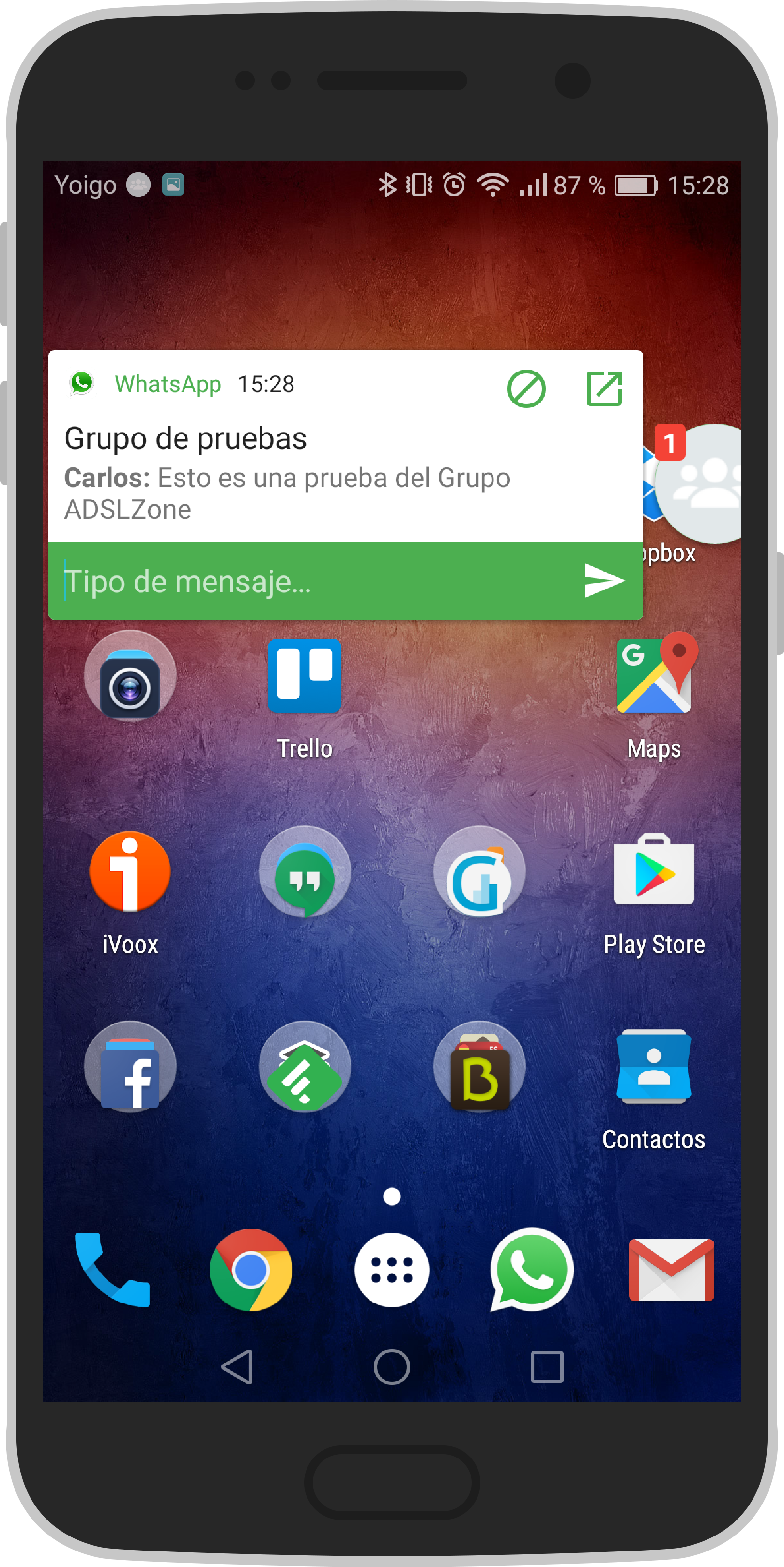 Pantalla Notifly - Smartphone (2134x3840), Png Download