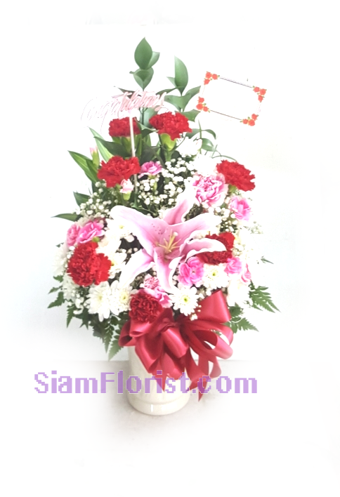 1151 Vase Of Flowers - Bouquet (483x807), Png Download