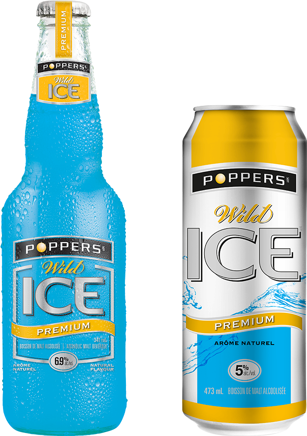 Poppers Wild Ice - Beer Bottle (940x940), Png Download