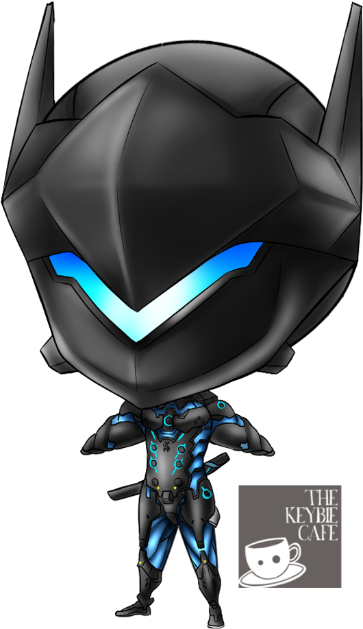 Carbon Fiber Genji - Action Figure (1000x1000), Png Download