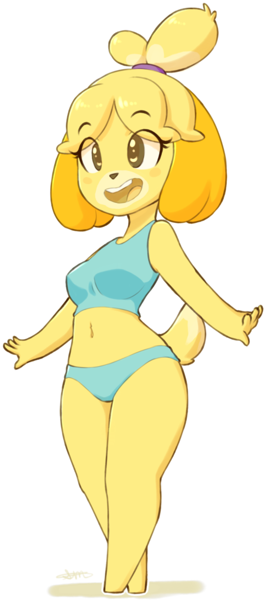 2 - Isabelle Animal Crossing Human (680x1175), Png Download