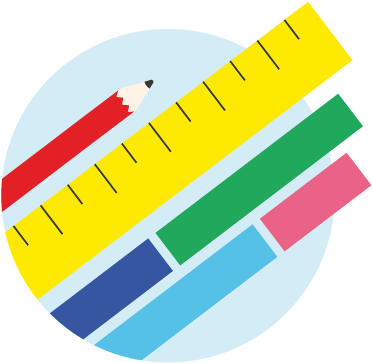 Pencil, Ruler And Fraction Bars - Graphic Design (781x581), Png Download