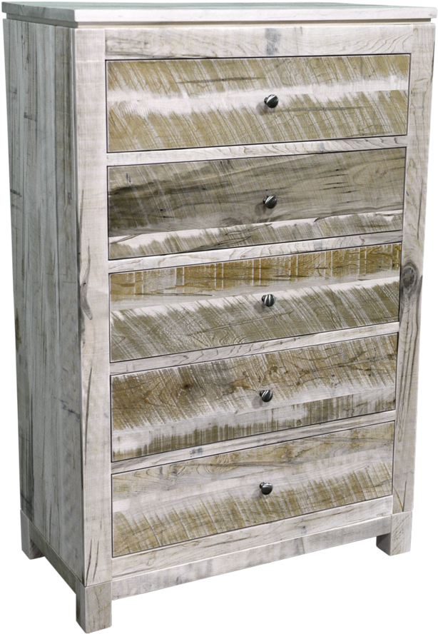 Rough Cut Metro 5 Drawer Hiboy - Chest Of Drawers (766x1023), Png Download