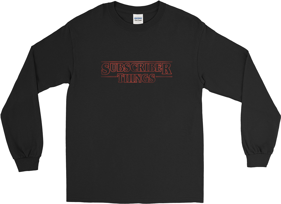 Subscriber Things - Long-sleeved T-shirt (1000x1000), Png Download