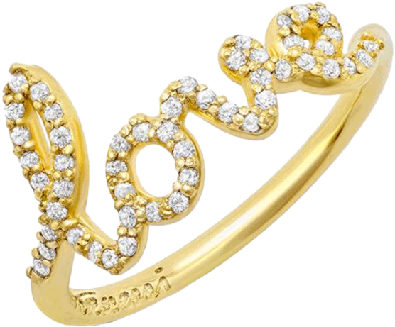 Diamond Love Ring Love, Rings - Love Ring Png (555x600), Png Download
