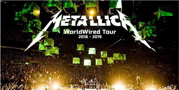 Entertainment Event Announcements New England Sites - Metallica Tour 2018 2019 (950x350), Png Download
