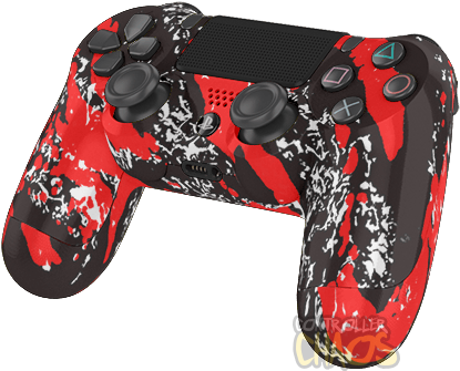 Near Limitless Customization - Customized Ps4 Controller Red (474x340), Png Download