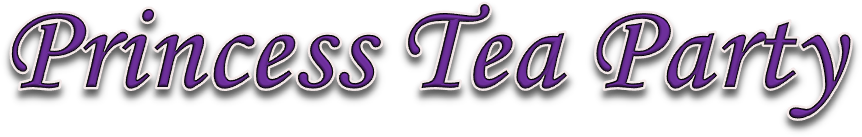 Princess Tea Party - Tea Party Word Art (1015x287), Png Download