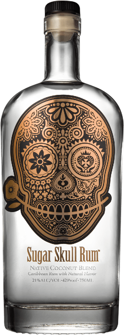 Sugar Skull Rum Coconut Blend Caribbean 750ml - Sugar Skull Rum Logo (1200x1200), Png Download