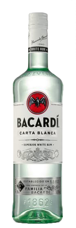 Bacardi White Superior Rum - Bacardi 1l (800x973), Png Download
