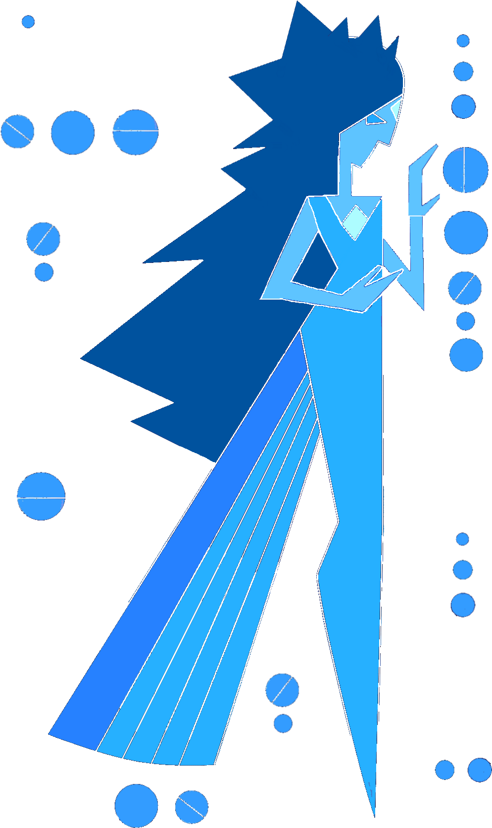 Light Blue Diamond - Steven Universe Blue Diamond Corrupted (1188x1819), Png Download