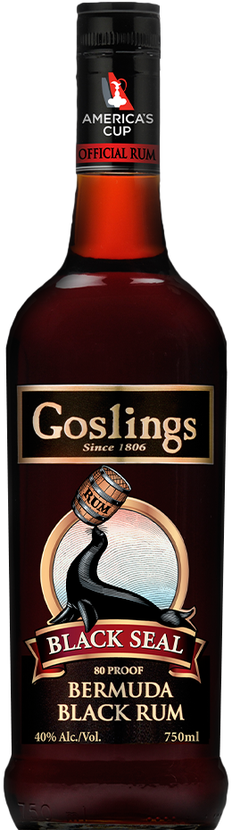 Black Seal Rum - Goslings Black Seal Black Rum 70 Cl (260x930), Png Download