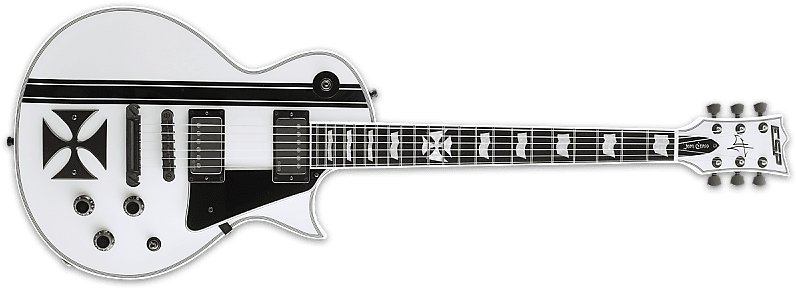 Esp James Hetfield Iron Cross Metallica Signature Electric - Ltd Signature James Hetfield Iron Cross (800x298), Png Download