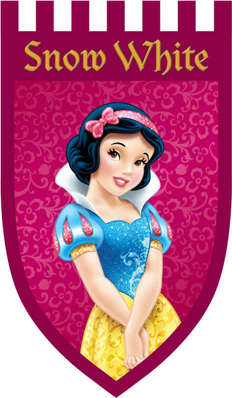 Snow White Flag - Disney Beach Towel Princess Purple Bath Towel 100% (600x920), Png Download