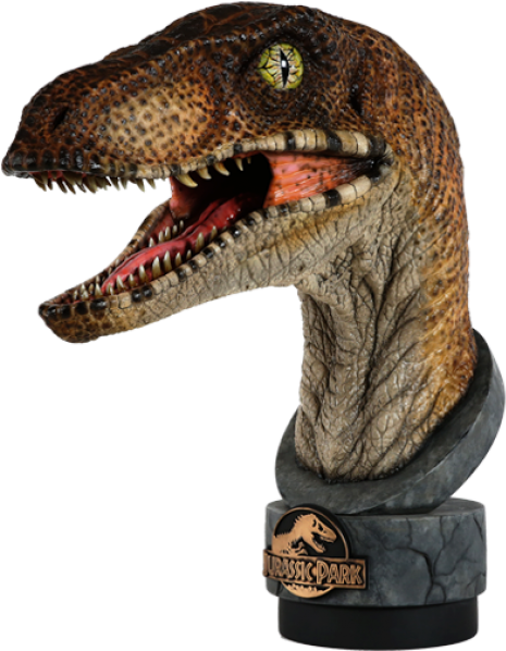 Out Of Stock Jurassic Park™ - Jurassic Park Raptor Bust (600x600), Png Download
