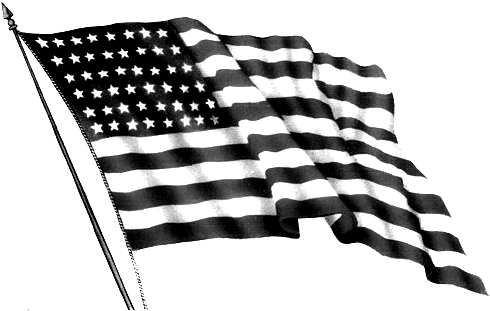 Black And Silver American Flag 30 Desktop Wallpaper - God Bless American Flag Clip Art (504x321), Png Download