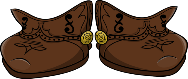 G Billy Cowboy Boots - Club Penguin Petey K Shoes (640x270), Png Download