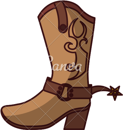 Cowboy Boot Vector - Boot (550x550), Png Download