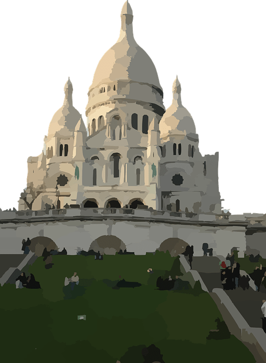 Download - Basilique Du Sacré-cœur (529x720), Png Download