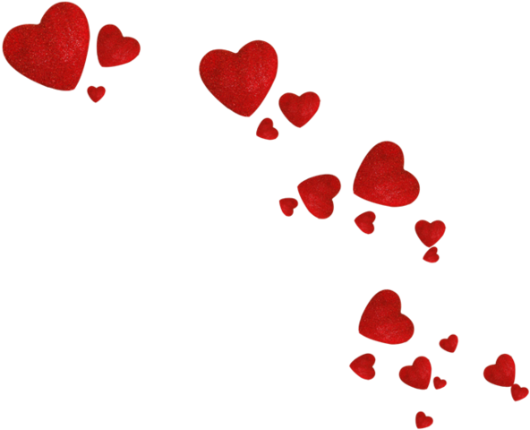 Download Pluie De Coeur Png - Transparent Background Hearts Png PNG Image  with No Background 