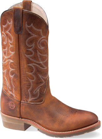 Double-h Dh1552 12" Domestic Work Western Cowboy Boots - Double H Men's 12" Gel Ice Work Western Safety Toe,brown (326x442), Png Download