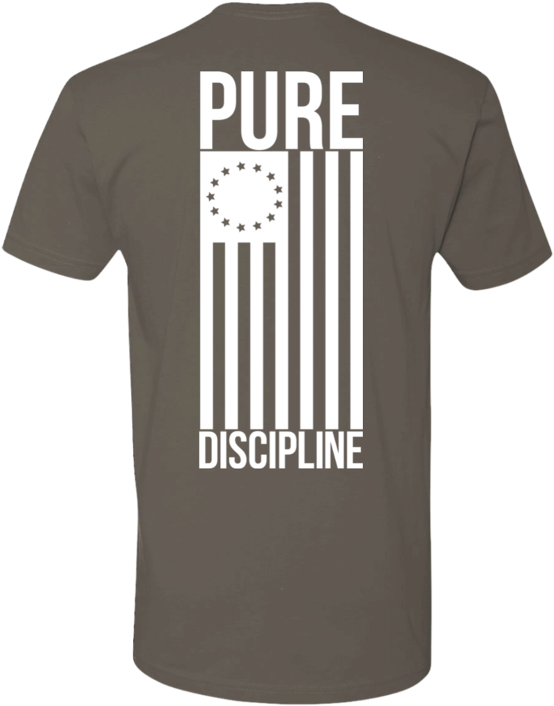 1776 Stars And Bars White Flag Premium Short Sleeve - Active Shirt (1024x1024), Png Download