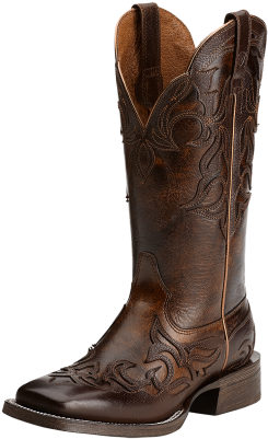 Download Ariat Cassidy Mahogany Brown Wingtip Cowgirl Boots - Ariat ...