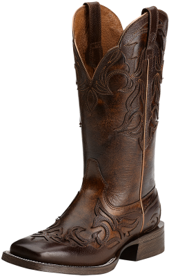 Ariat Cassidy Mahogany Brown Wingtip Cowgirl Boots - Ariat 10014177 Cassidy Wingtip Cowgirl Boot Square (330x416), Png Download