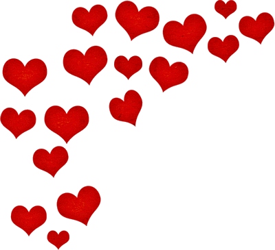 Pluie De Coeur Png - فواصل (400x365), Png Download