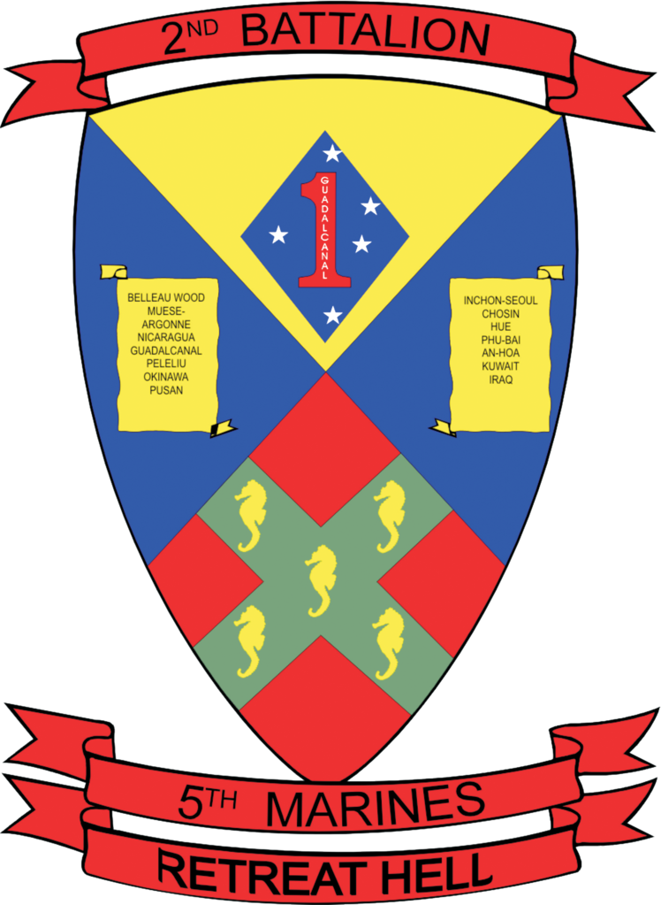 2 5 Battalion Insignia - 2nd Battalion 5th Marines (748x1023), Png Download
