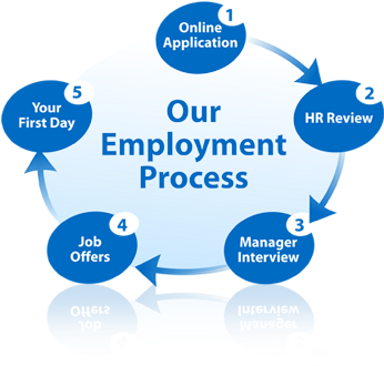 There May Be Small Differences In The Employment Process - Employee Hiring Process (368x340), Png Download