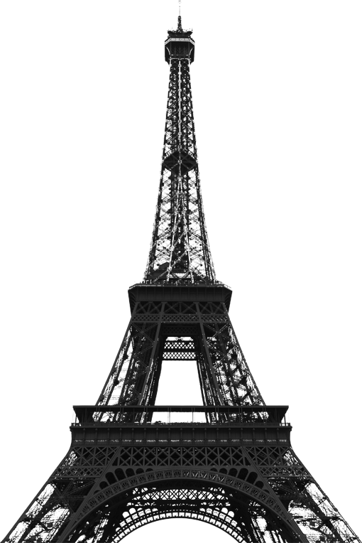Punk - Eiffel Tower (510x764), Png Download