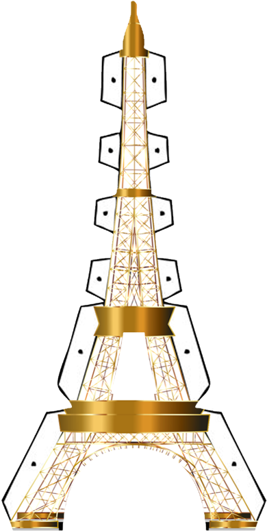 No Busques Mas Aquí Te Dejamos Estas Plantillas Y El - Eiffel Tower Clipart Transparent Colour (394x787), Png Download