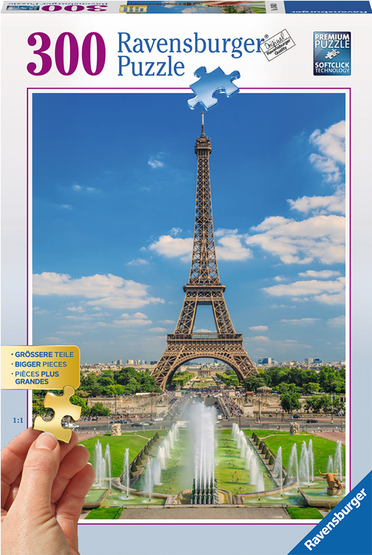 Características - Blick Auf Den Eiffelturm (puzzle) (1000x800), Png Download