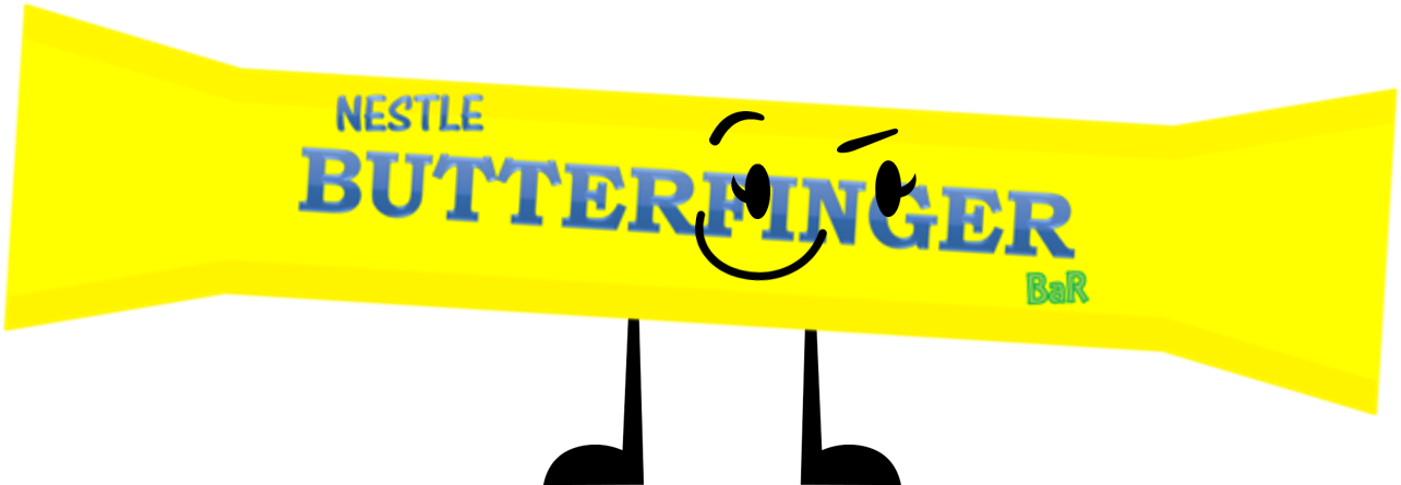 Butterfinger Pose-0 - Butterfinger Bfdi (1284x445), Png Download