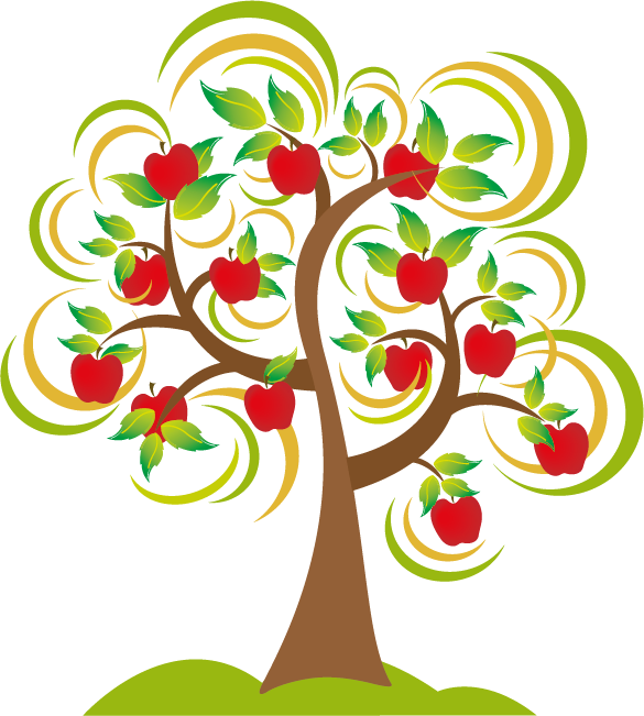An Apple A Day Keeps The Doctor Away - Big Beautiful Apple Tree Clipart (585x651), Png Download