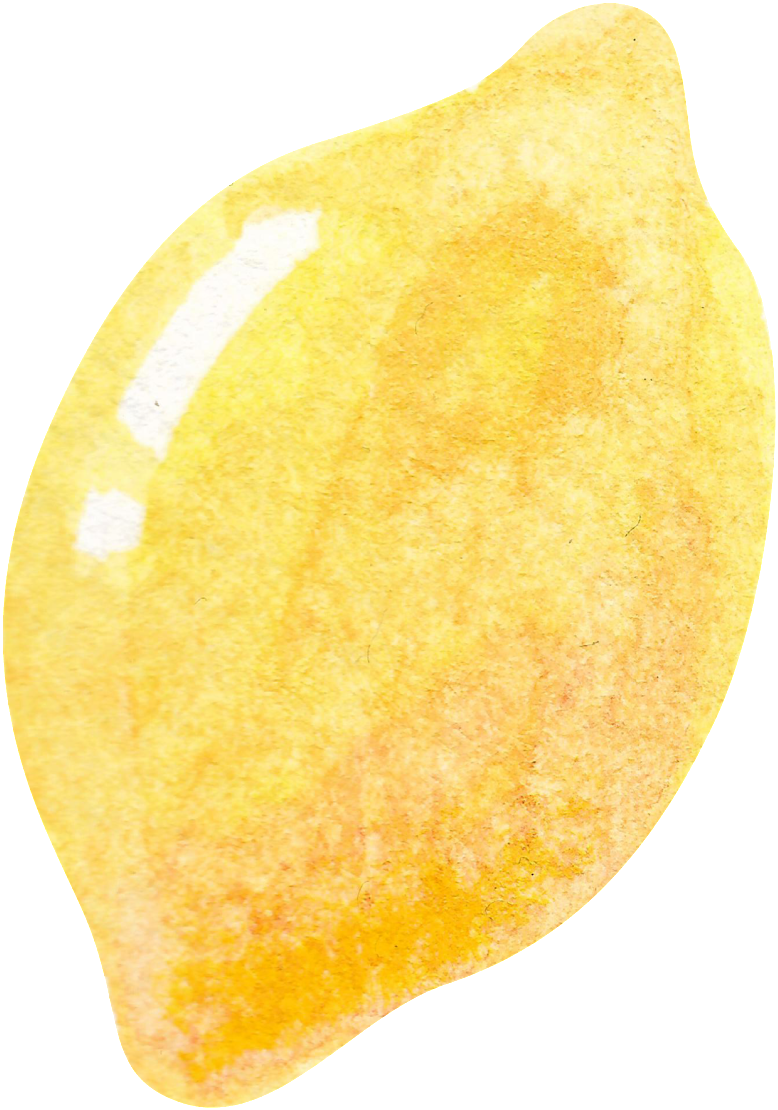 Watercolor Hand-painted Realistic Lemon Side Transparent - Potato Chip (1024x1254), Png Download