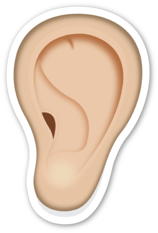 Pinterest Emojis And Stickers - Ear Emoji Png (326x480), Png Download