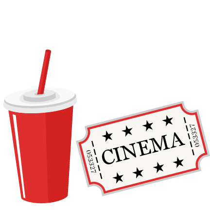 Movie Ticket And Soda Svg Scrapbook Cut File Cute Clipart - Movie Soda Clip Art (432x432), Png Download