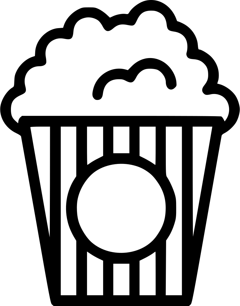 Popcorn Svg Png Icon Free Download - Popcorn Svg (770x980), Png Download