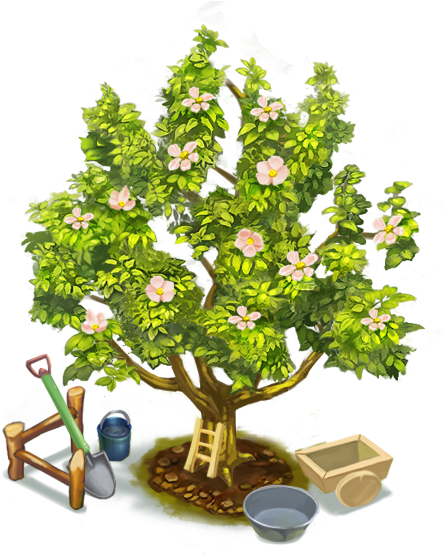 Appletree L1 Apple S2 - Rose (480x600), Png Download