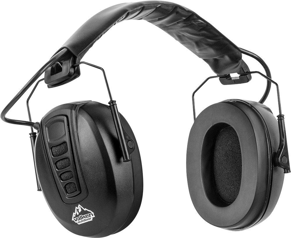 Valken Ear Shieldz Full Cover Elect Stereo - Headphones (1000x1000), Png Download