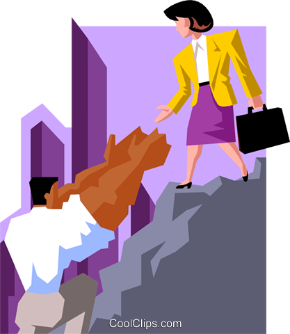 Business Helping Hand Royalty Free Vector Clip Art - Illustration (417x480), Png Download