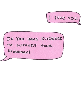Love You Do You Have Evidence (381x419), Png Download