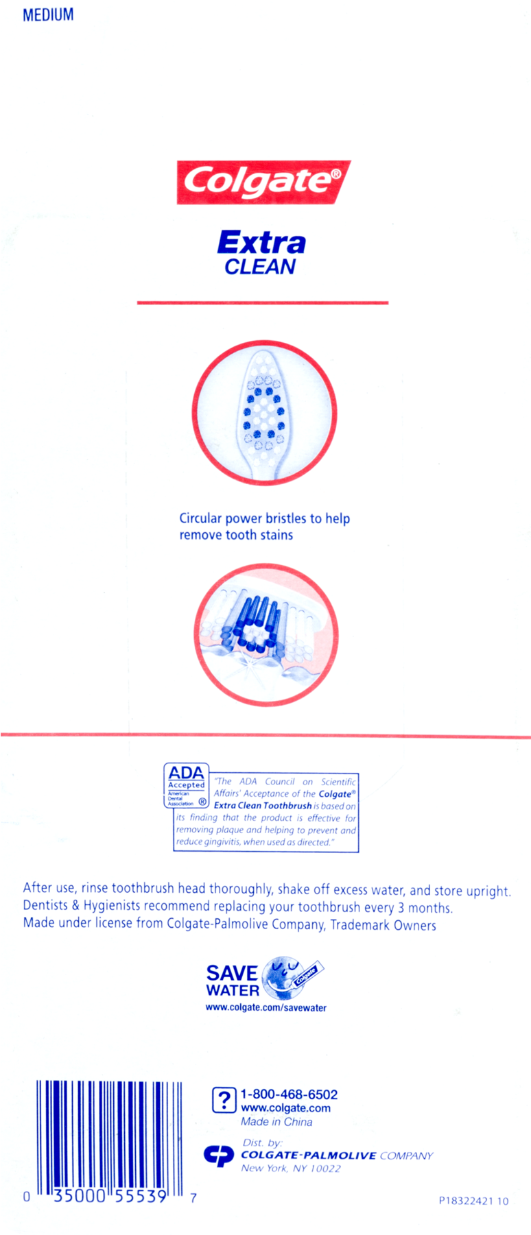 Colgate Extra Clean Full Head Toothbrush, Medium - Mobile Phone (1800x1800), Png Download