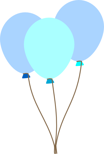 Balloon Clipart Black Background - Blue Balloon With Black Background (402x596), Png Download