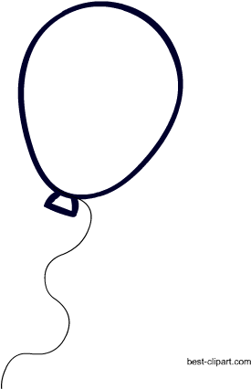 Free Black And White Balloon Clip Art - Circle (450x450), Png Download